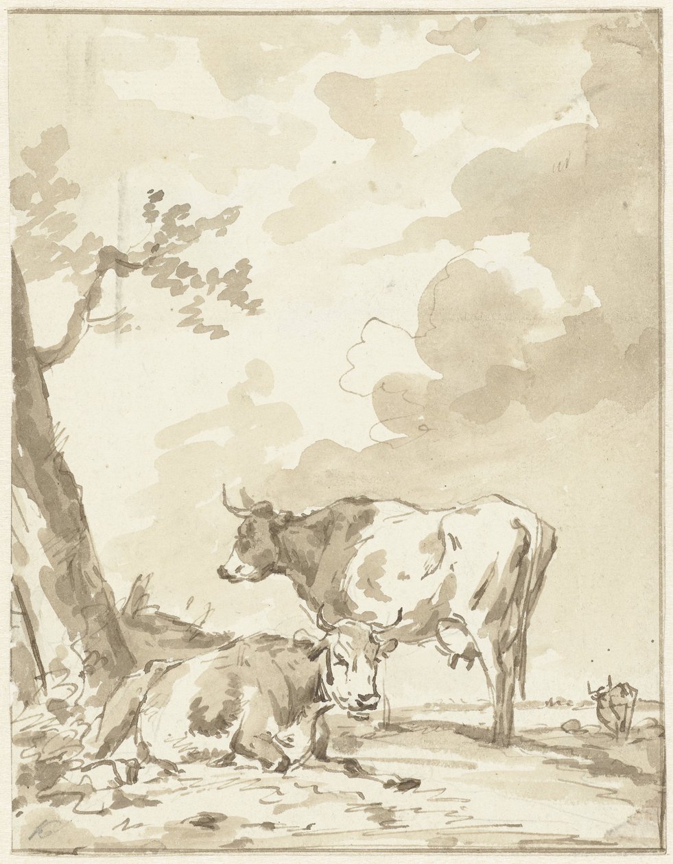 Duas vacas por uma árvore de Jan Kobell (II)