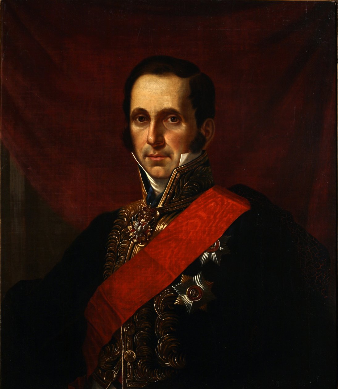 Retrato do conde Sergey Semionovich Uvarov 1786-1855, 1844 de Jan Ksawery Kaniewski