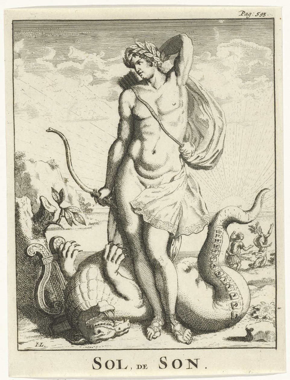 Apollo derrota Python
Sol, o Filho (título sobre o objecto) de Jan Lamsvelt