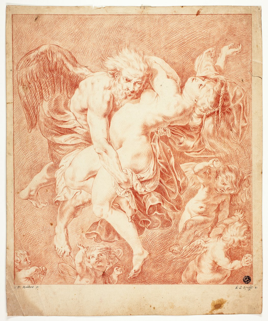 Boreas e Orytheia de Jan Lauwryn Krafft