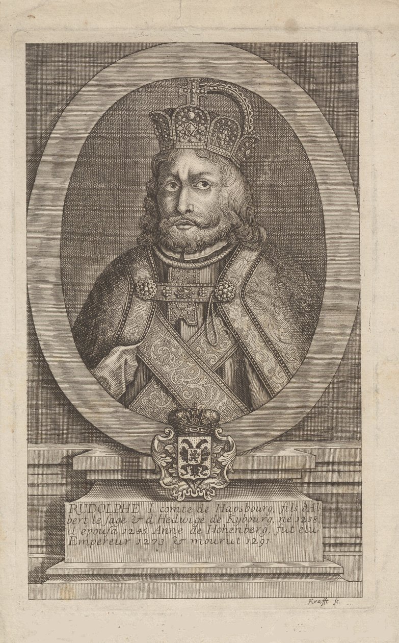 Rudolf I de Habsburgo 1218-1291, rei dos romanos. de Jan Lauwryn Krafft