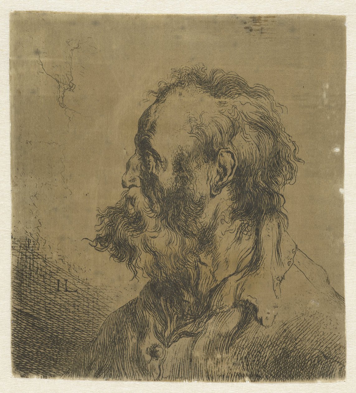 Busto de um velho com barba Vários tronikens geets por J. L. (título da série) de Jan Lievens