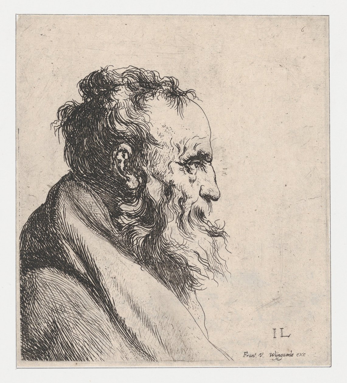 Busto de um homem idoso de Jan Lievens
