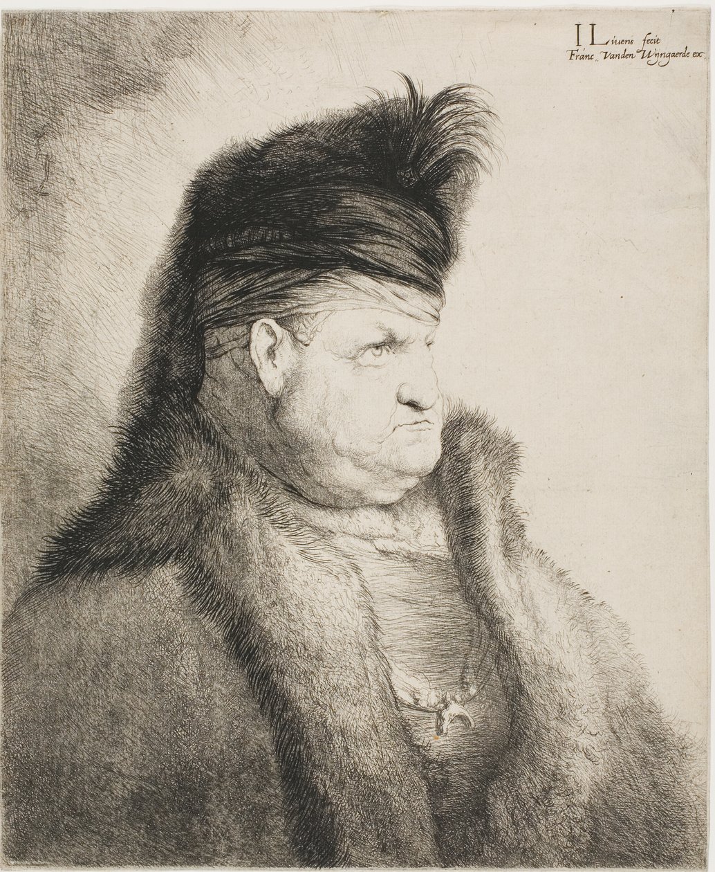 Busto de um homem oriental de Jan Lievens