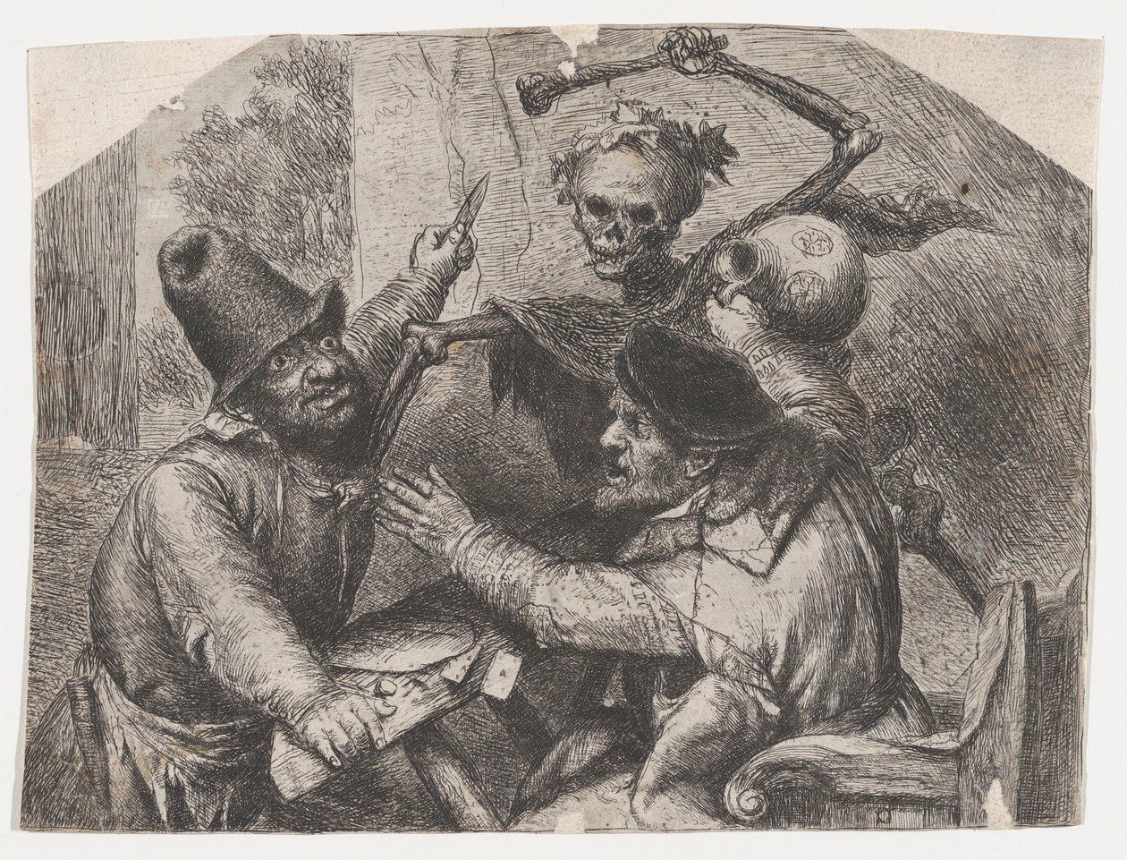 Morte e jogadores de cartas, 1620-74. de Jan Lievens