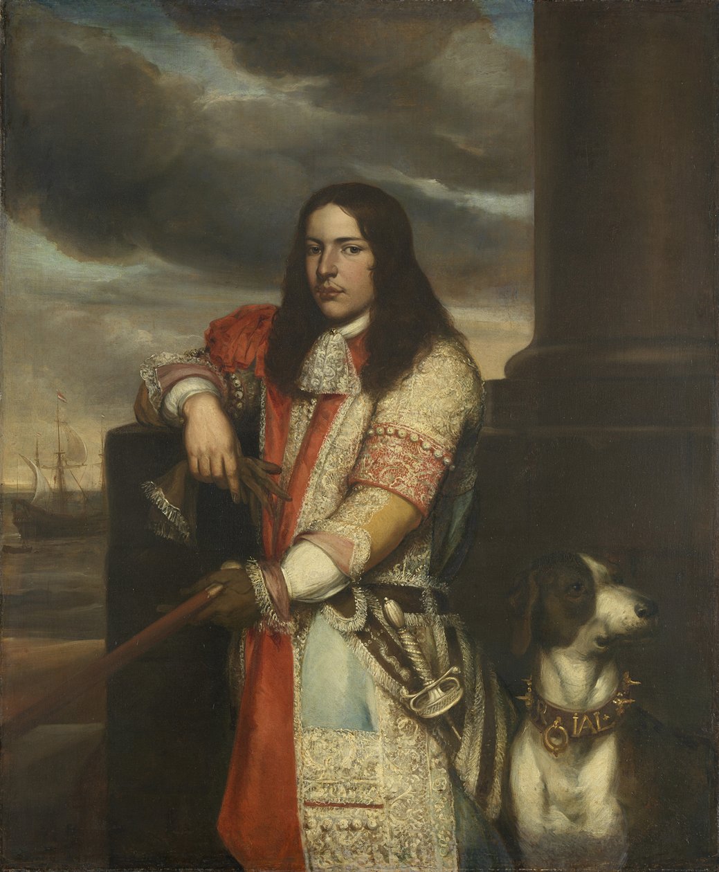 Engel de Ruyter 1649-1683, vice-almirante holandês, 1680 de Jan Lievens