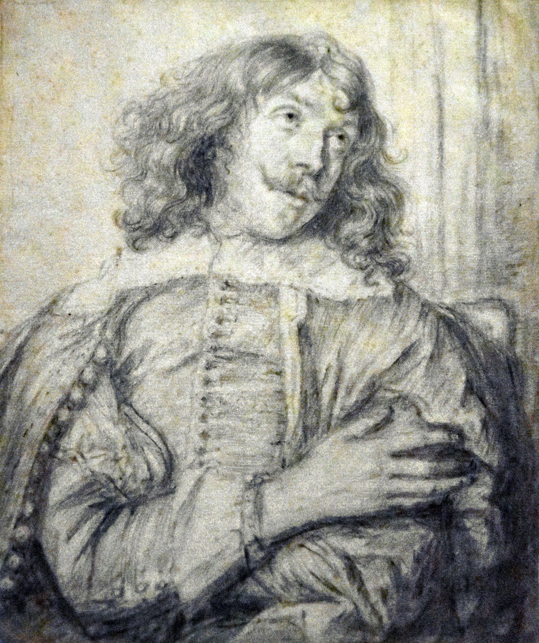Jan Lievens (1607-1674) Retrato de Adriaen Brouwer (c.1640 giz sobre papel) MOU Oudenaarde 13-12-2018 de Jan Lievens