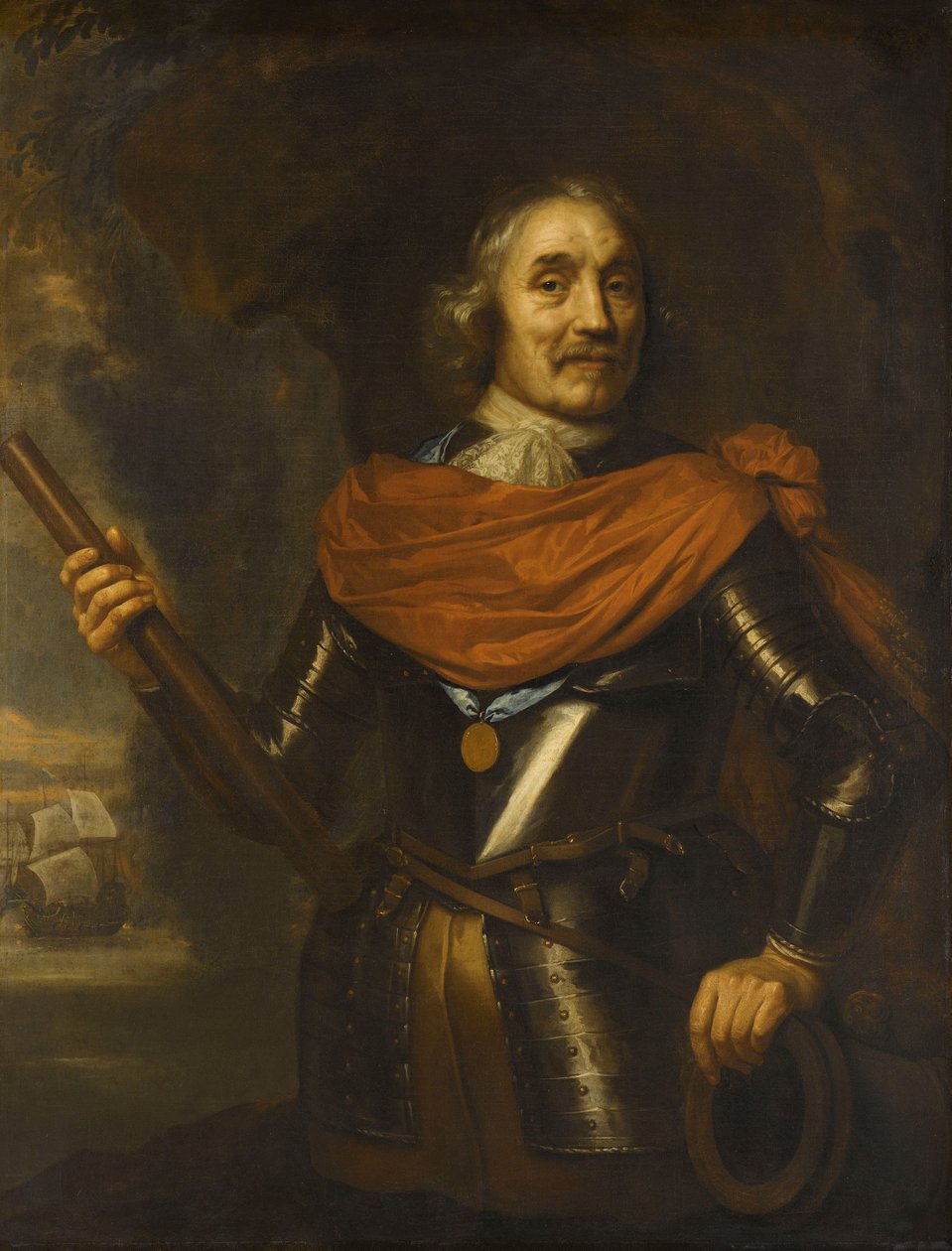 Maerten Harpertsz Tromp (1597-1653), vice-almirante de Jan Lievens