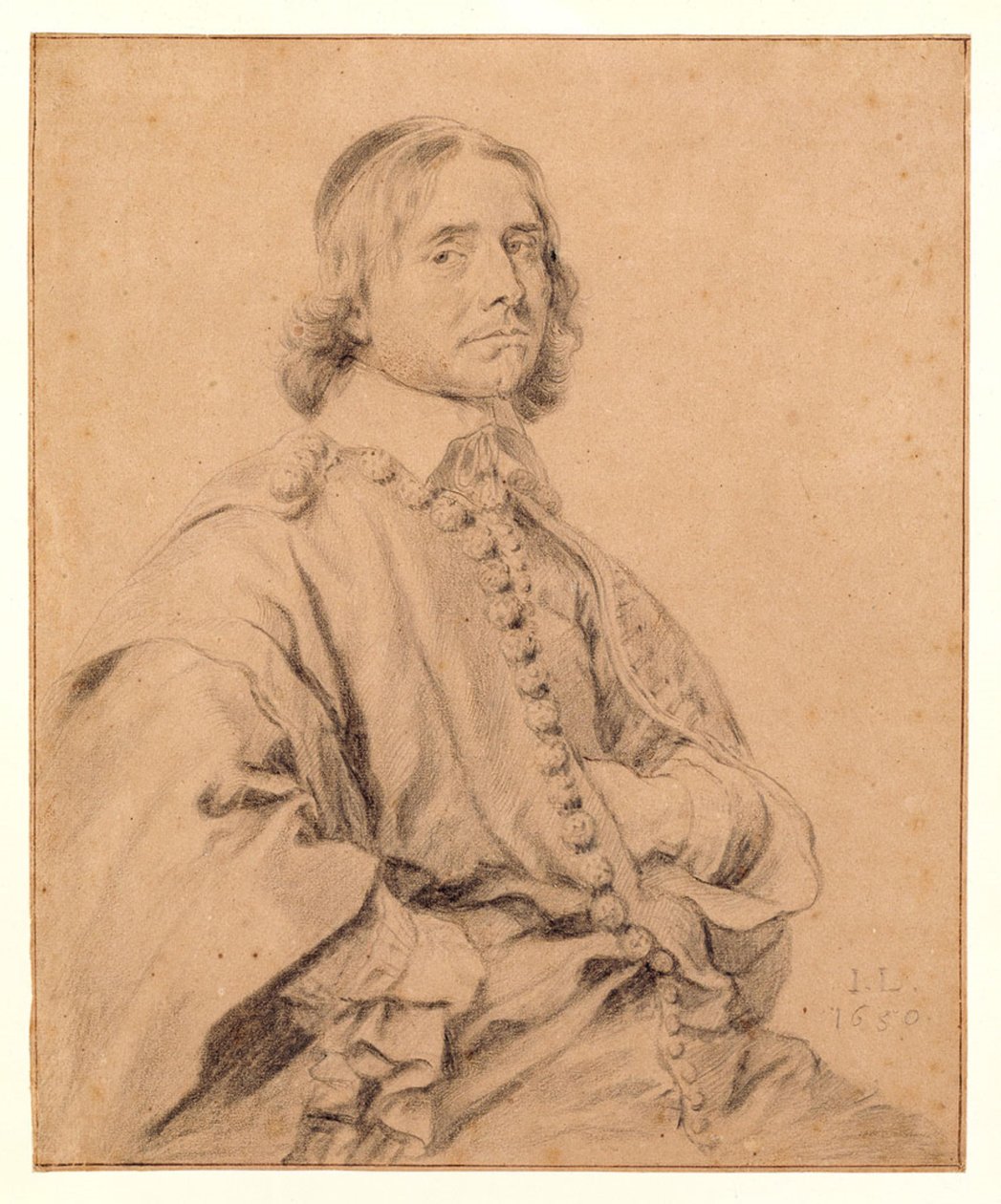 Retrato, alegadamente de Johannes Wtenbogaert de Jan Lievens