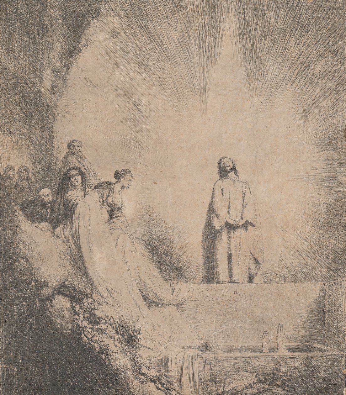 A Ressurreição de Lázaro, 1620-74. de Jan Lievens