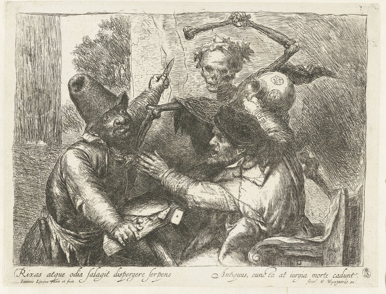 Jogadores de cartas torcidos e morte de Jan Lievens