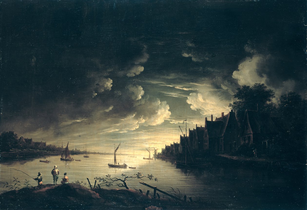 Paisagem do rio ao luar, de Jan Ludewick de Wouters