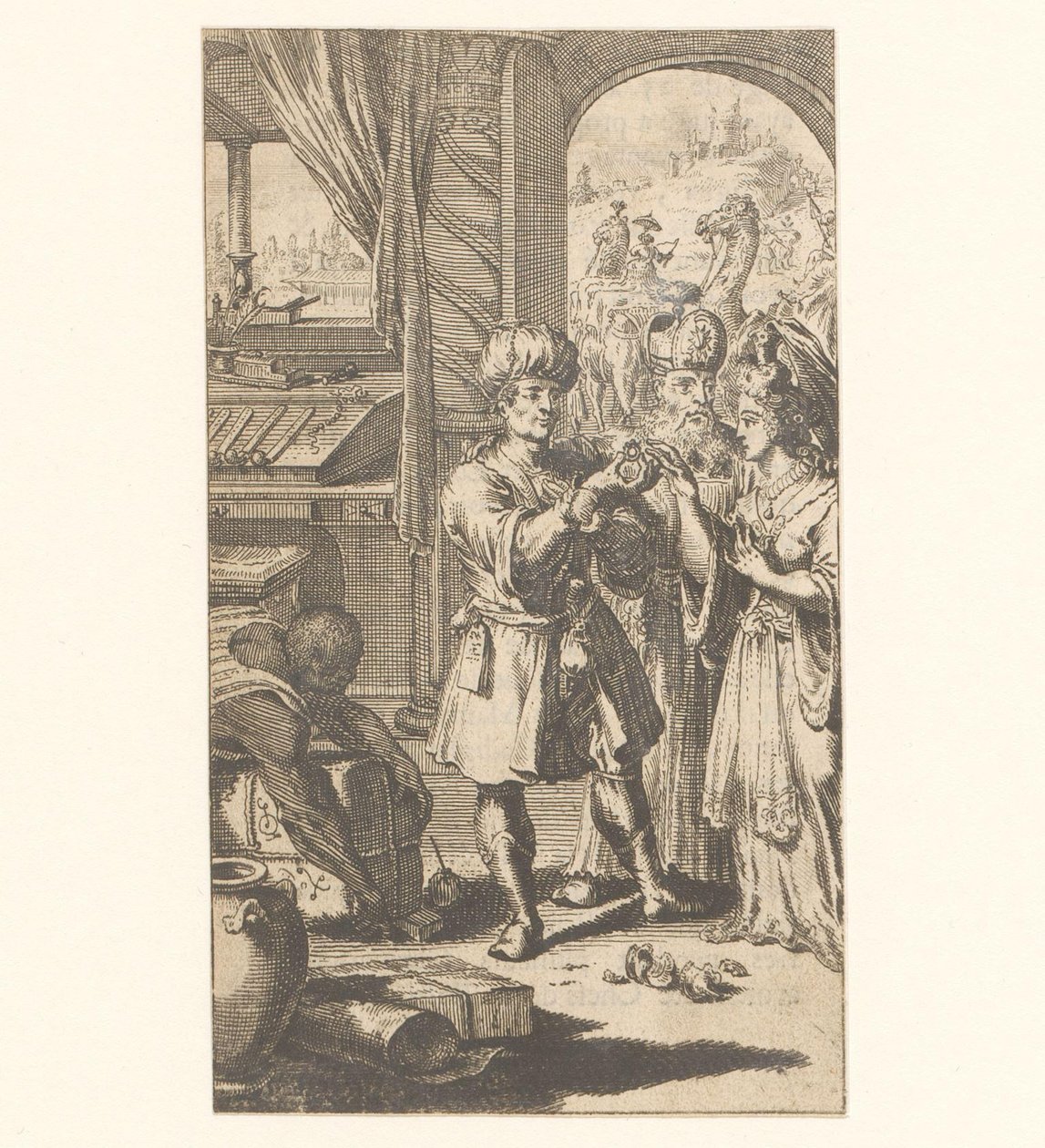 Cerimónia de casamento entre Mohammed e Chadidja de Jan Luyken (possibly)