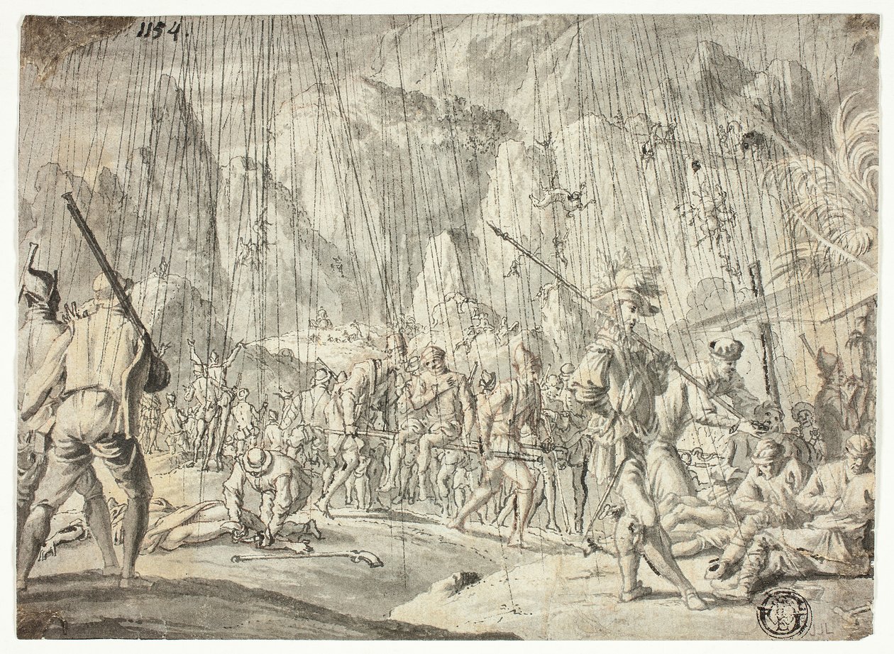 Cena de batalha de Jan Luyken