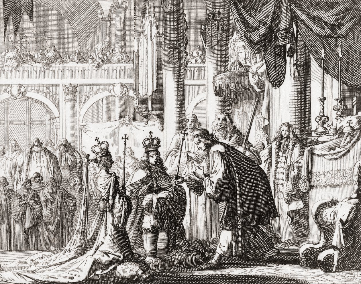 Coroação do Rei Guilherme III e da Rainha Maria II, 11 de Abril de Jan Luyken