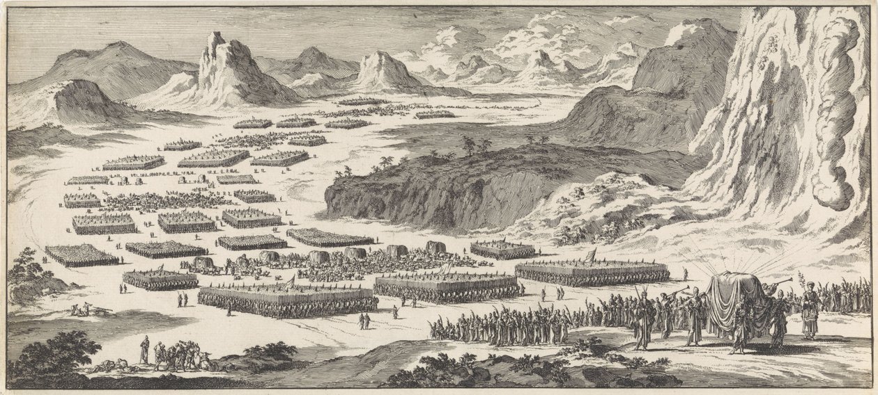 Excursão do Exército das Doze Tribos de Israel com o Tabernáculo de Jan Luyken