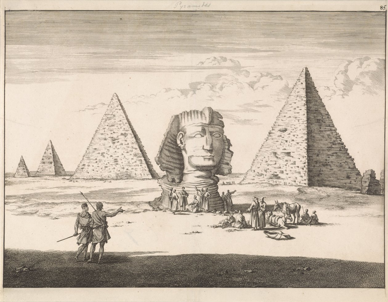Pirâmides e Esfinge de Gizé de Jan Luyken
