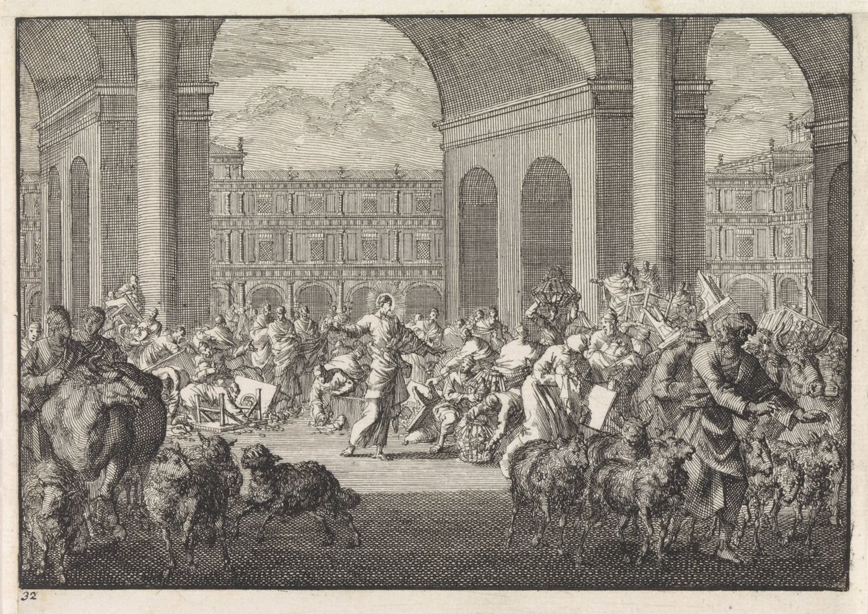Expulsão dos cambistas do templo de Jan Luyken