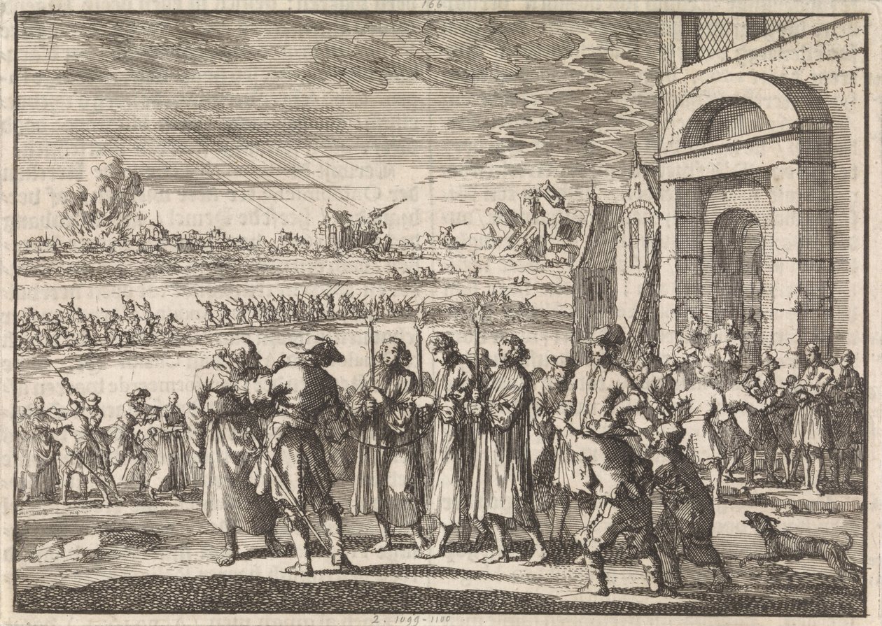 Perseguição dos protestantes na França, 1672 de Jan Luyken
