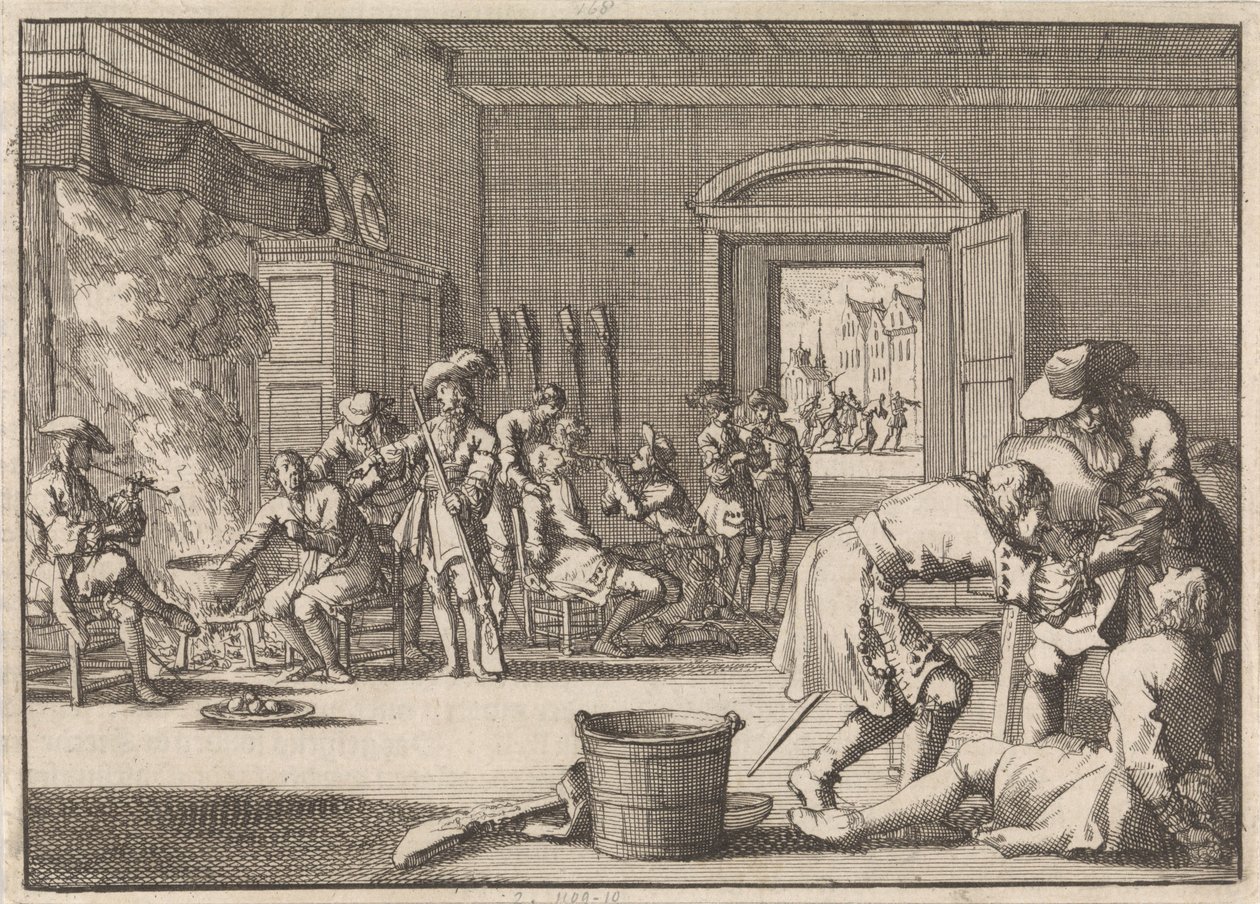 Perseguição dos Reformados na França, 1685 de Jan Luyken
