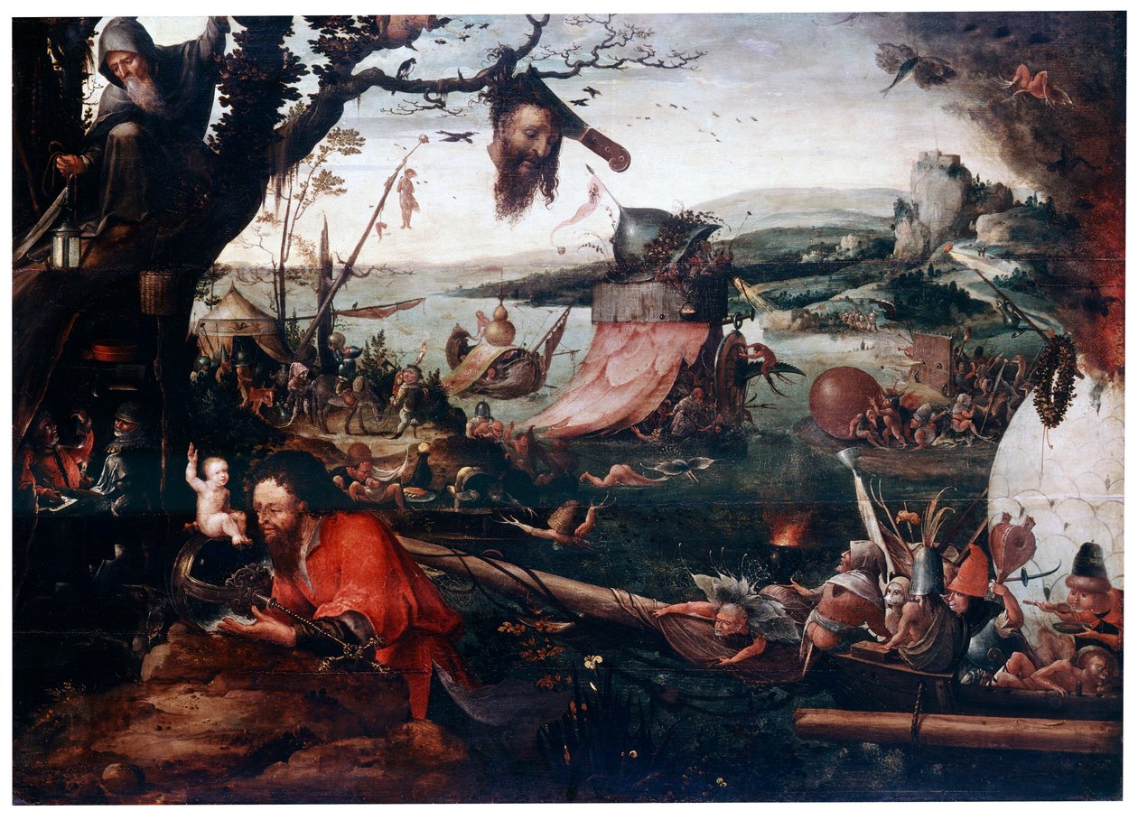 Paisagem com a parábola de São Cristóvão, início do século XVI. de Jan Mandyn