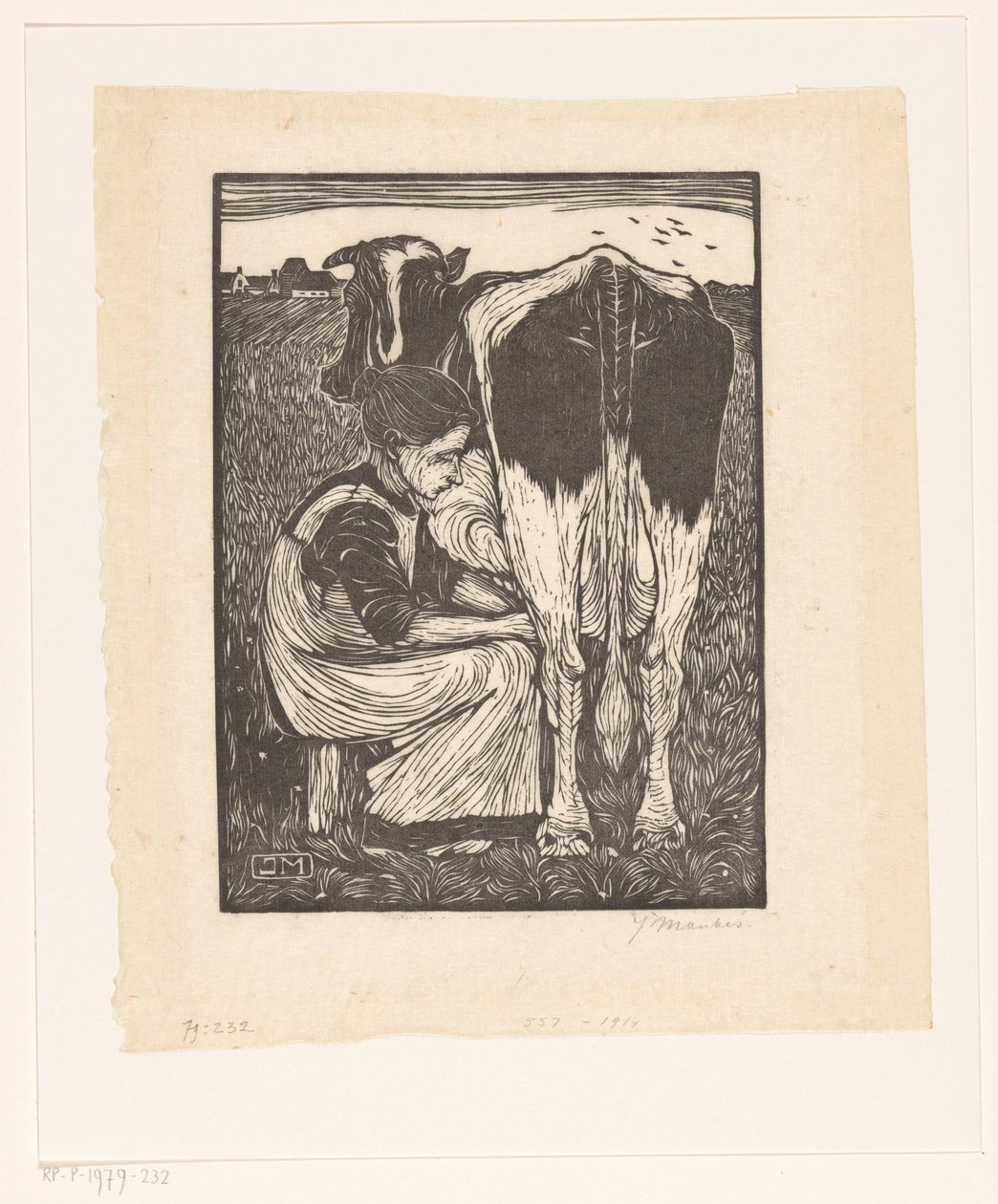 leiteira de Jan Mankes (signed by artist)