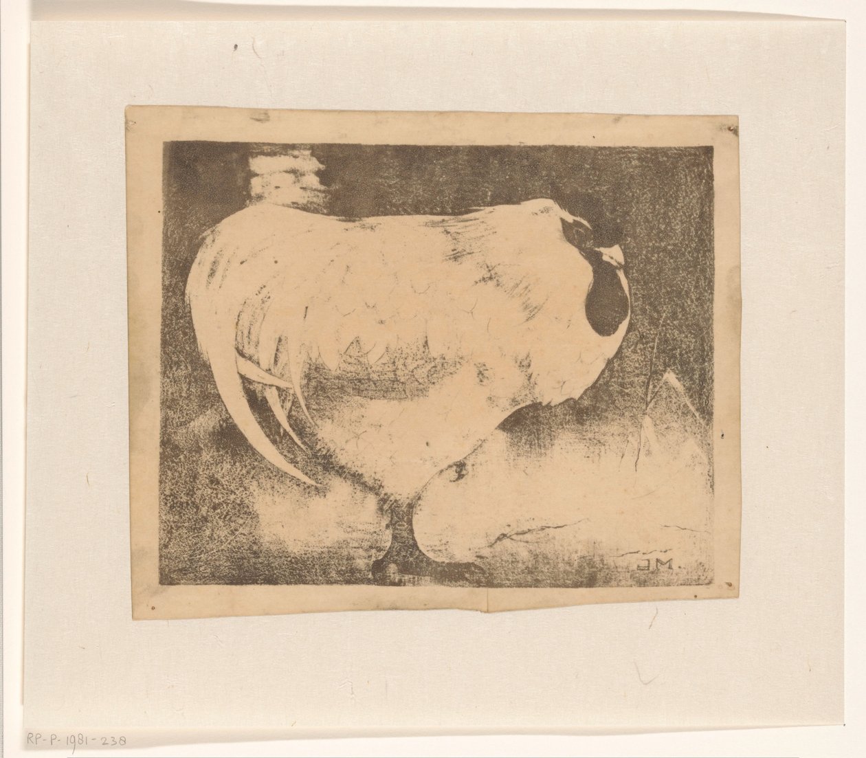 galo agachado de Jan Mankes