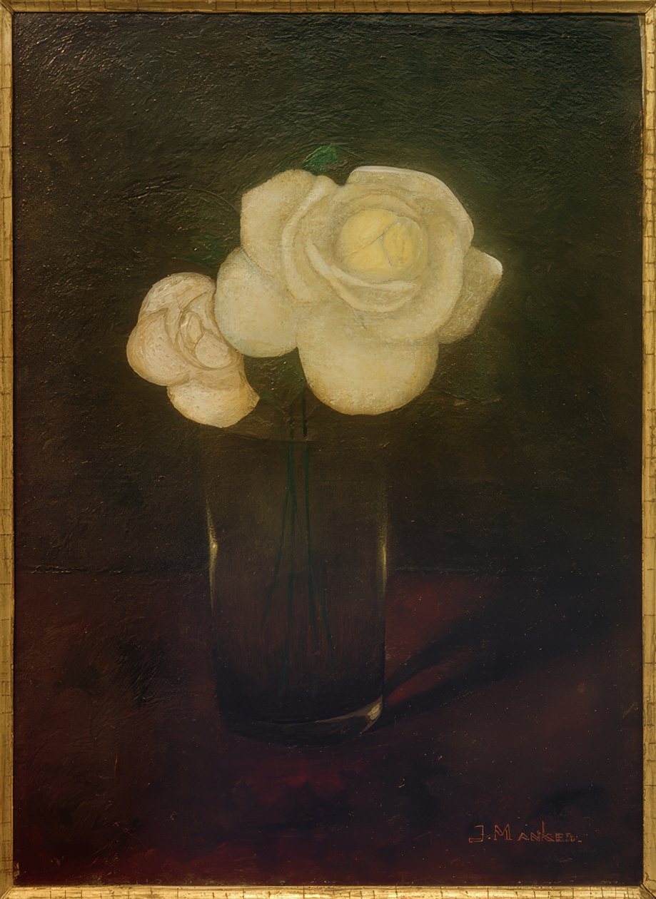 Camélias no copo de Jan Mankes