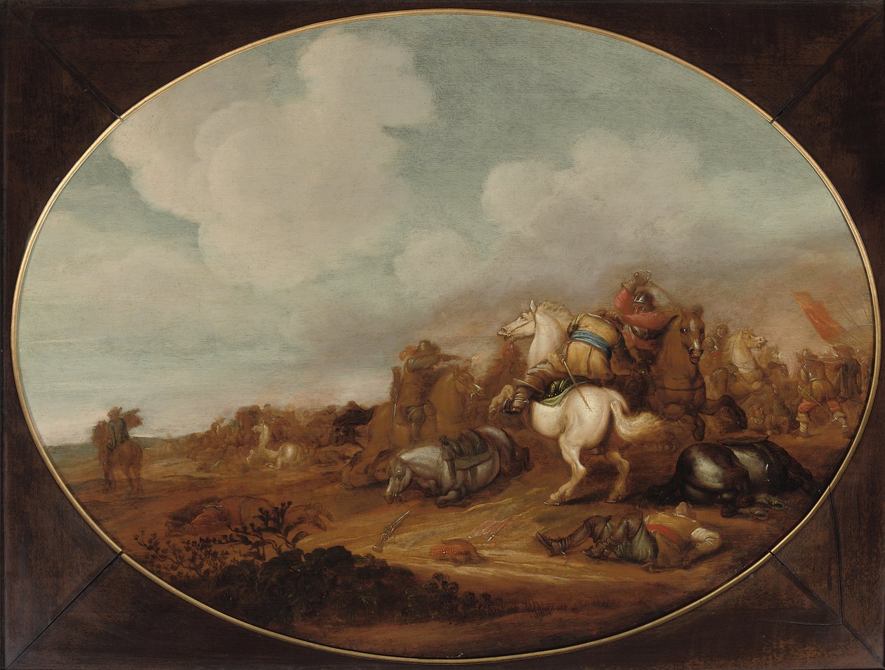 Uma escaramuça de cavalaria de Jan Martszen de Jonge