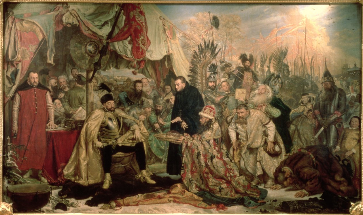 Bathory em Pskov, 1872 de Jan Alojzy Matejko