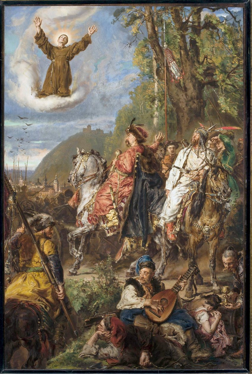 Bohdan Khmelnytsky com Tugay Bey perto de Lviv. de Jan Matejko