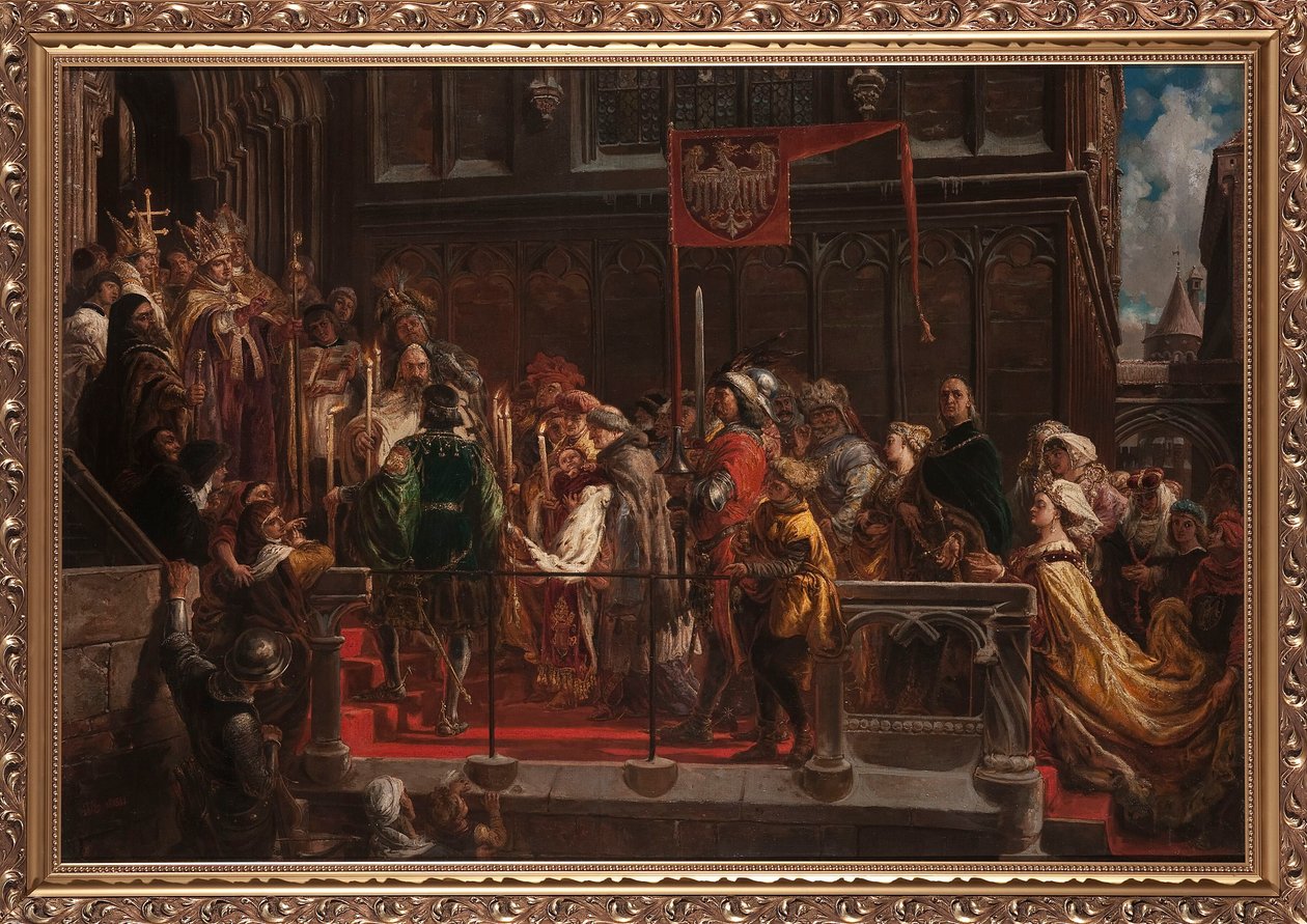 Batismo de Władysław Warneńczyk, 18 de fevereiro de 1425. de Jan Matejko
