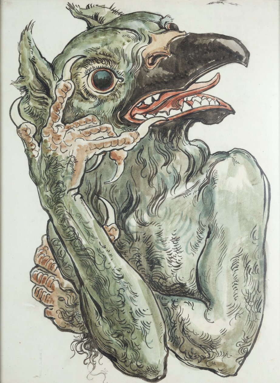 Diabo com cabeça de pássaro de Jan Matejko