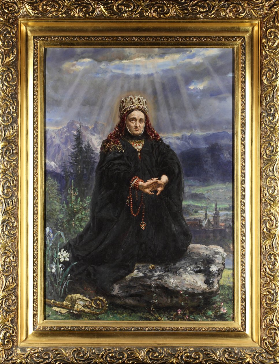 Kinga de Pologne (Kunegunda, ou Cunegonde) (1234 - 1293) - Santa Kinga da Polónia par Matejko, Jan Alojzy (1838-1893) de Jan Alojzy Matejko