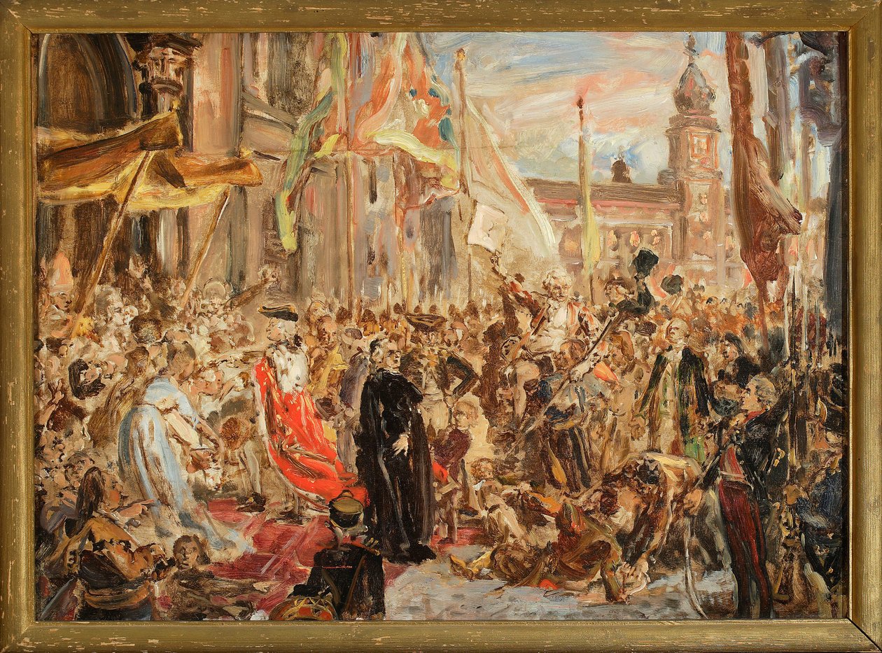 Esboço para a pintura "Constituição de 3 de maio" de Jan Matejko