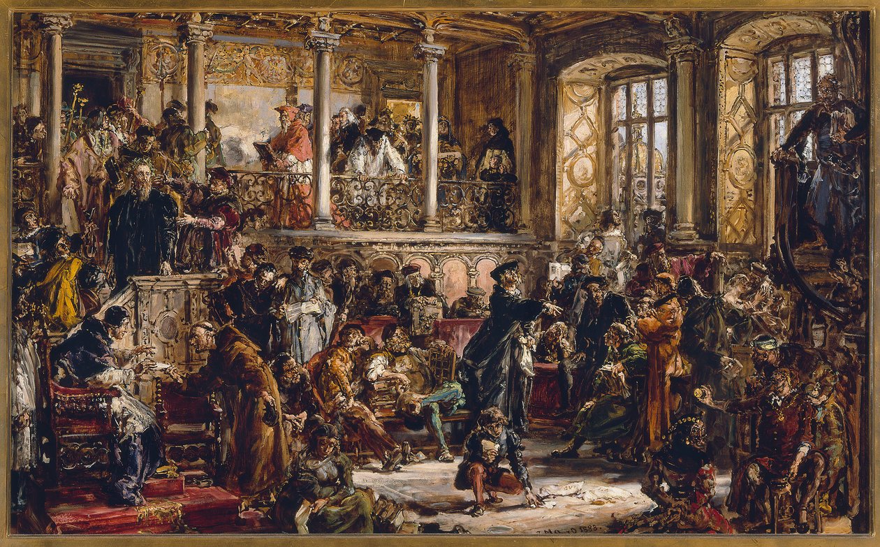 A idade de ouro da literatura no século XVI. Reforma. Predomínio do catolicismo de Jan Matejko