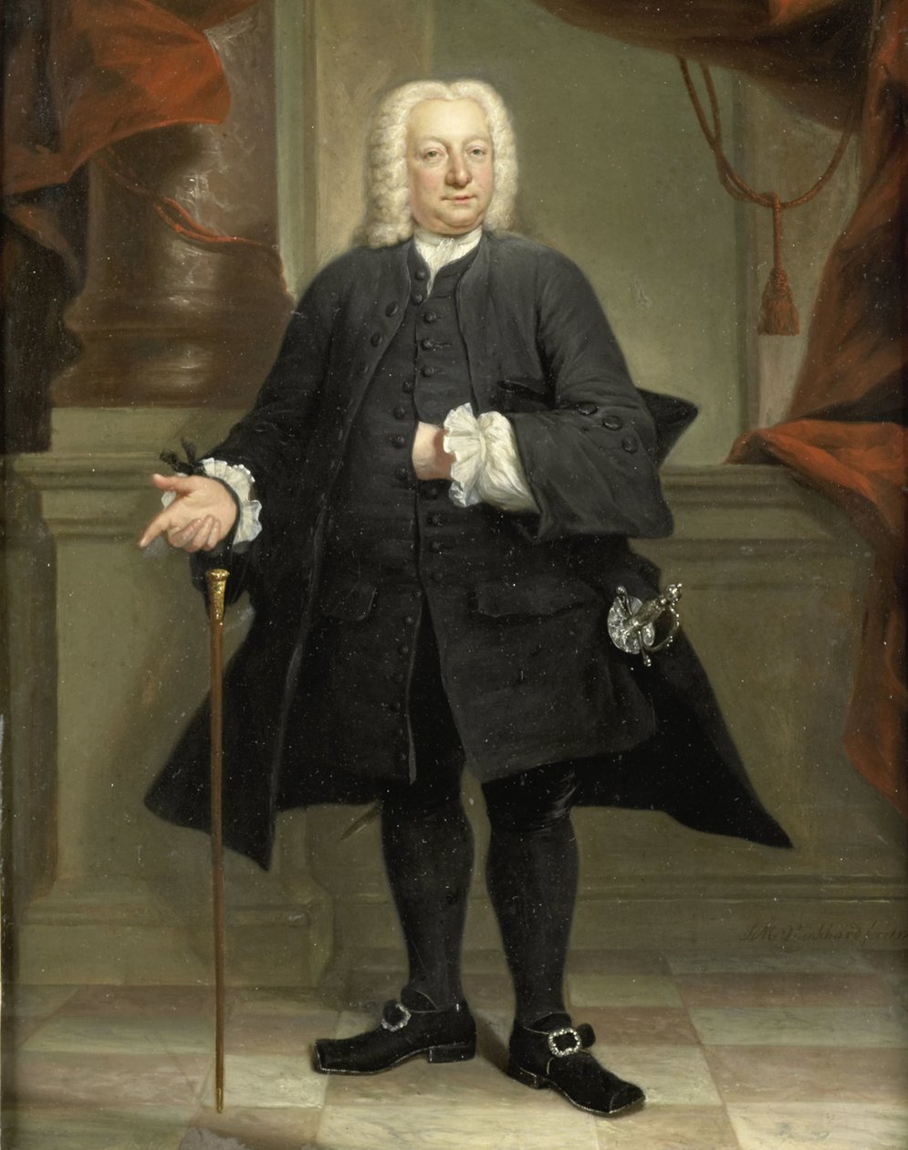 Retrato de um Homem de Jan Maurits Quinkhard (signed by artist)