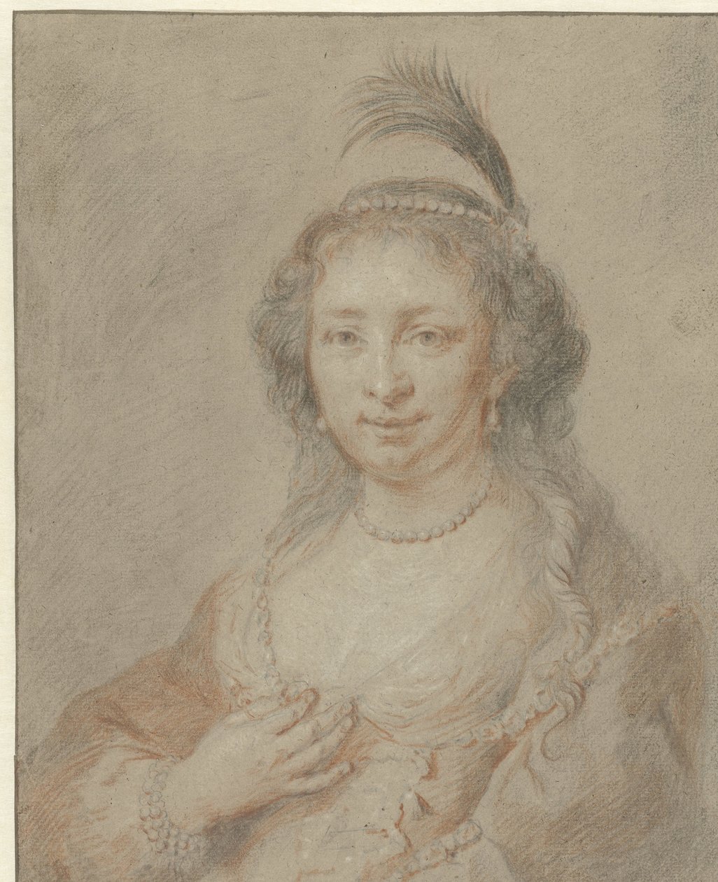 Retrato de Sara van Baerle, esposa de Philips van Dorp de Jan Maurits Quinkhard