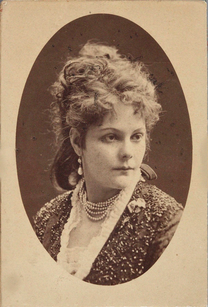 Retrato da pianista e compositora Sophie Menter 1846-1918, 1893. de Jan Mieczkowski