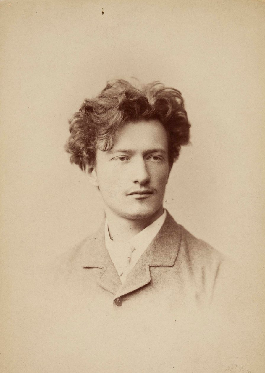 Retrato do compositor Ignacy Jan Paderewski 1860-1941, ca. 1883. de Jan Mieczkowski