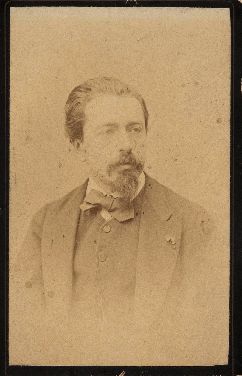 Retrato do violinista e compositor Henryk Wieniawski 1835-1880. de Jan Mieczkowski