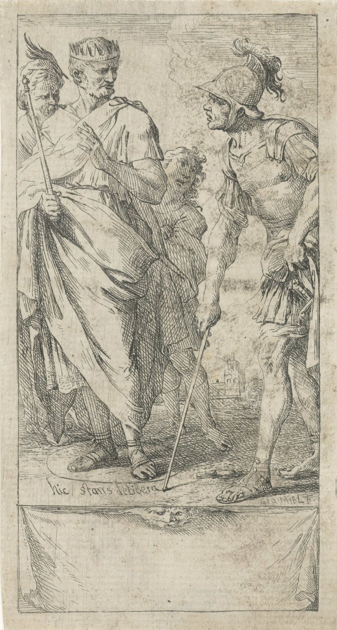 Popilius Laenas tekent een cirkel de Jan Miel