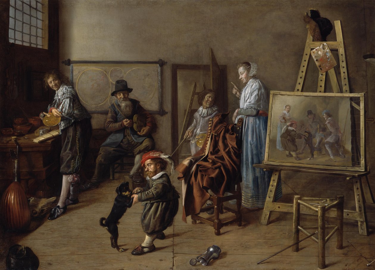 A oficina do pintor de Jan Miense Molenaer