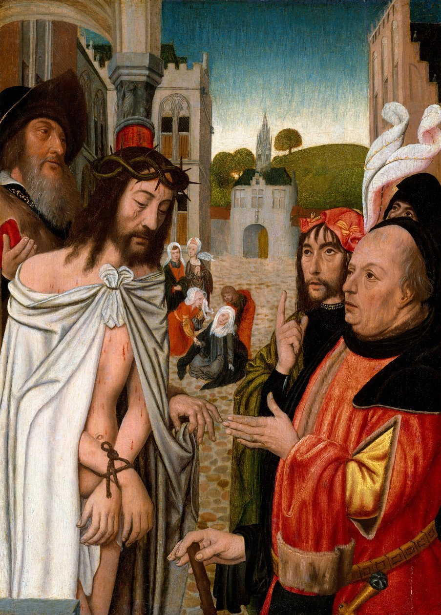Cristo Mostrado ao Povo, 1510-15. de Jan Mostaert
