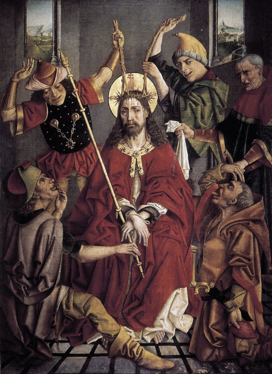 Ecce Homo. 1ª metade do século XVI (óleo sobre madeira) de Jan Mostaert