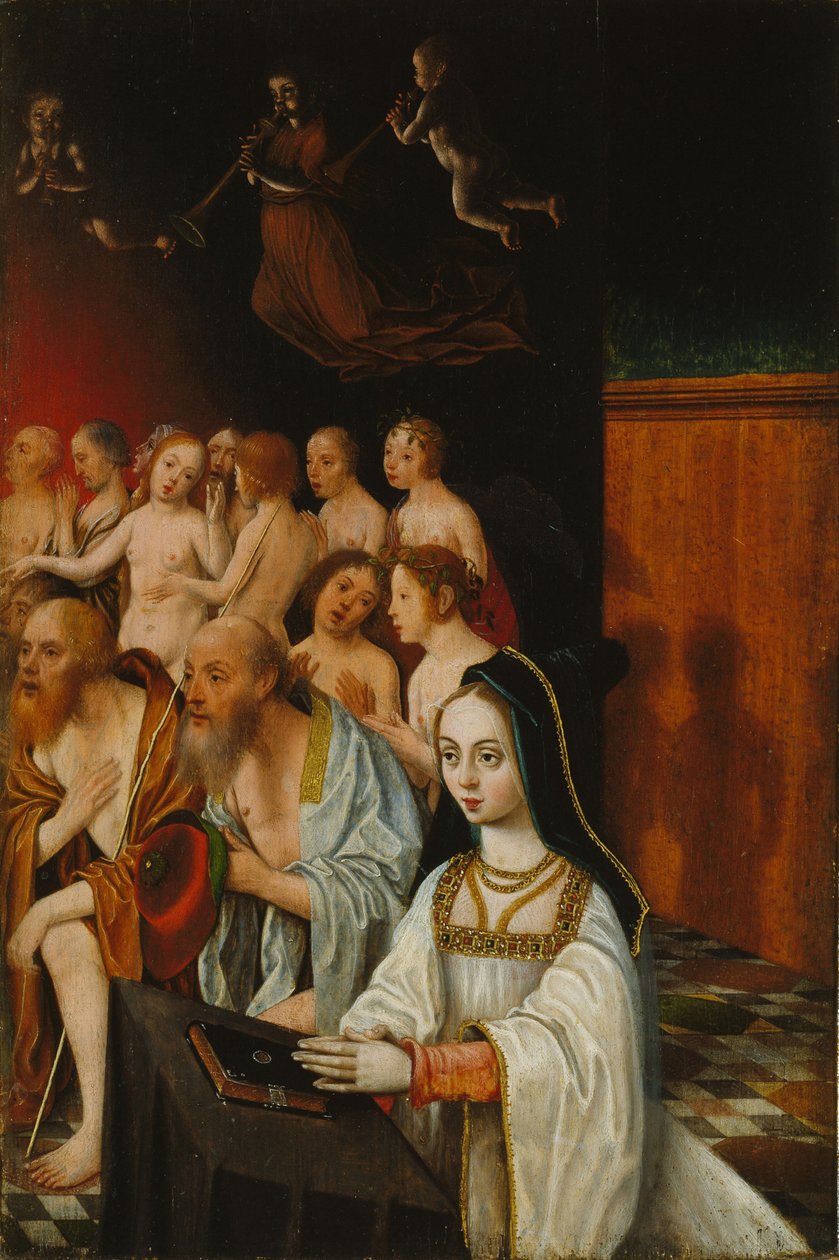As almas dos justos e doadores, c. 1520 de Jan Mostaert