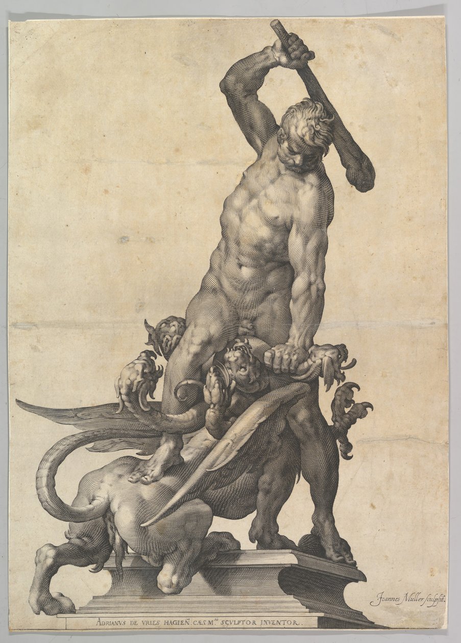 Hércules Slaying the Hydra, ca. 1602. de Jan Muller