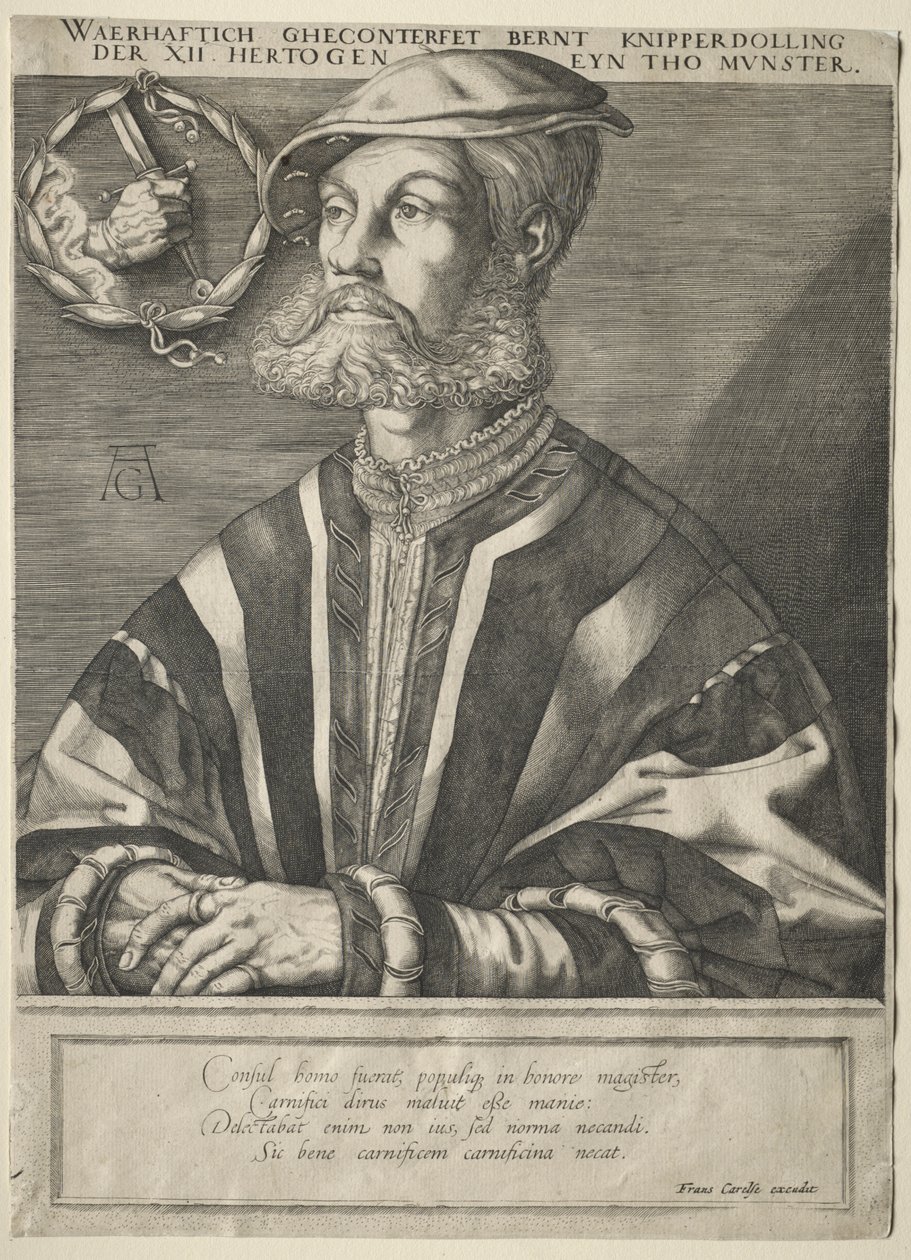 Retrato de Bernard Knipperdolling de Jan Muller