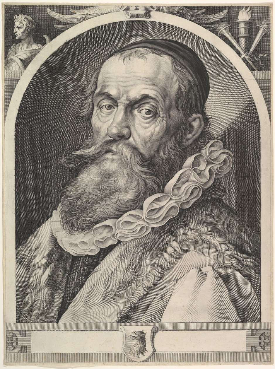 Retrato de Hendrick Goltzius, ca. 1617. de Jan Muller