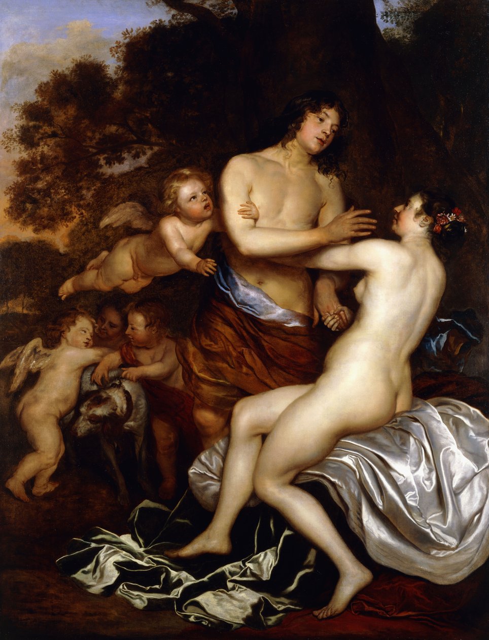 Vênus e Adônis de Jan Mytens